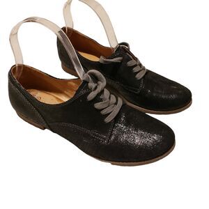 Naya Tiber Black Lace Up Women’s Oxford, 8 Shimmer